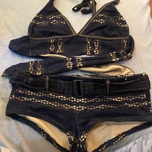 Becca crochet two piece swimsuit